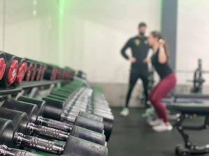Medical Fitness Ron with Client Blurred Image